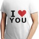 تیشرت با طرح I LOVE You