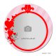 مگنت MDF دایره‌ای طرح ولنتاین مدل MG001T002
