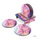 ست زیر لیوانی همراه با پایه طرح رنگی رنگی کد COT008