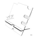 چاپ بر روی استند موبایل MDF مدل SM02