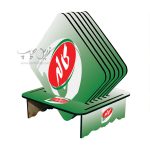 چاپ بر روی ست زیر لیوانی مربعی همراه با پایه