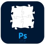 فایل PSD لایه باز قاب عکس پازلی 4 تکه GH109