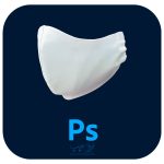 فایل PSD لایه باز ماسک سه لایه