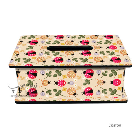 جعبه دستمال کاغذی طرح کفشدوزک J302T001