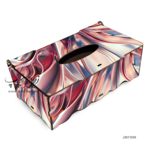 جعبه دستمال کاغذی MDF با طرح J301T039