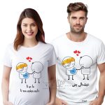 ست دو نفره تیشرت بارداری طرح T341