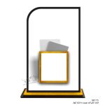 چاپ بر روی استند کیو آر کد با جای کارت ویزیت مدل SE115