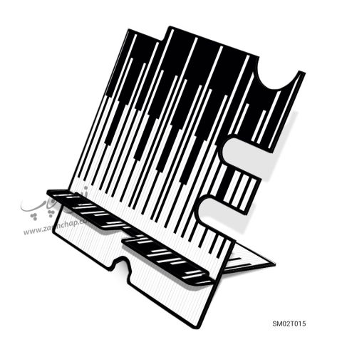 استند موبایل MDF طرح چوقا مدل SM02T015