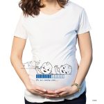 تیشرت طرح بارداری دوقلو مدل T395
