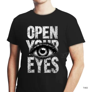 تیشرت open your eyes طرح T402