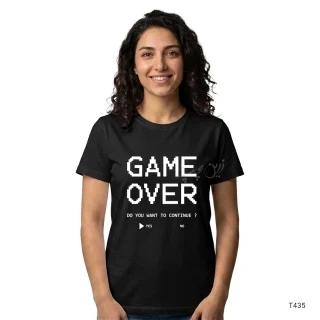 تیشرت Game Over طرح T435 - تصویر دوم